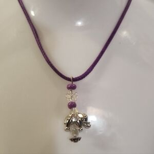Elegant Purple Pendant Necklace